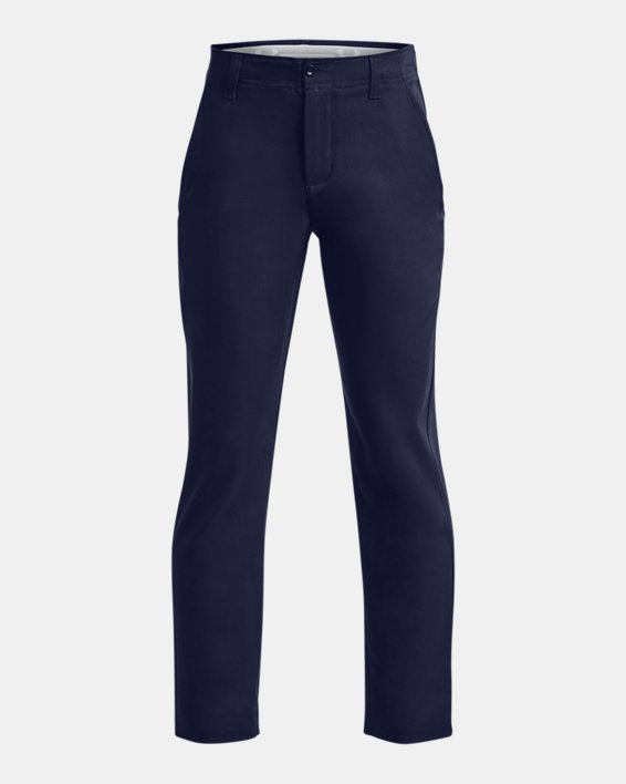 Boys' UA Matchplay Pants in Blue image number 0